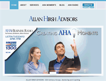 Tablet Screenshot of allanhirshadvisors.com